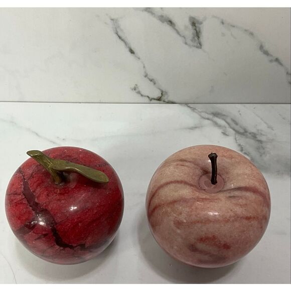 VINTAGE Marble Apples - Picture 2 of 3